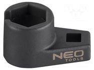 Socket; for the LAMBDA probe; HEX 22mm; 3/8"; short NEO TOOLS