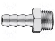 Plug-in nozzle; brass; Pneumatic connection: 8mm; Thread: outside NEO TOOLS