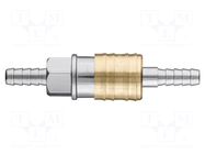 Quick connection coupling; with bushing; brass NEO TOOLS