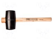 Hammer; 380mm; 1.2kg; rubber; Ø: 90mm NEO TOOLS
