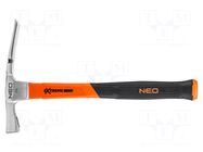 Hammer; brick; 343mm; 600g; fiberglass NEO TOOLS