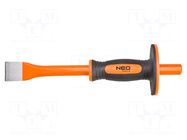 Cold chise; with protective cap; L: 300mm; Chrom-vanadium steel NEO TOOLS