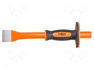 Cold chise; with protective cap; L: 300mm; Chrom-vanadium steel NEO TOOLS