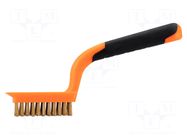 Brush; wire; brass; 180mm; Number of rows: 5 NEO TOOLS