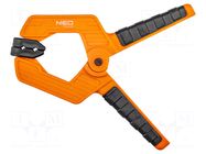 Universal clamp; max.50mm; Features: fitted with opening spring NEO TOOLS