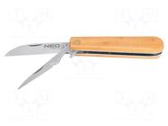 Knife; universal; Tool length: 170mm; Blade length: 70mm NEO TOOLS