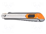 Knife; 18mm; pulled out, breakable blade; Mat: metal NEO TOOLS