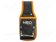 Waist bag; tool case; black-orange; poliester 1680D; 243x105mm NEO TOOLS