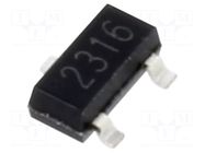 Transistor: N-MOSFET; unipolar; 30V; 6.2A; Idm: 25A; 1.5W; SOT23; ESD DIOTEC SEMICONDUCTOR