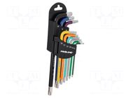 Wrench-set; Torx®; S2 steel; long; 9pcs. PROLINE
