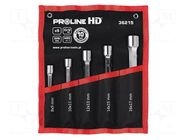 Wrench-set; tubular; Chrom-vanadium steel; HD; double-sided PROLINE