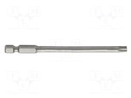 Screwdriver bit; Torx®; TX25; 1/4"; Overall len: 100mm; 2pcs. PROLINE