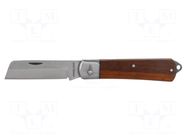Knife; straight; universal; 75mm; Material: stainless steel PROLINE