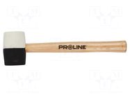 Hammer; 230g; rubber; wood; 44mm PROLINE