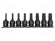 Wrenches set; socket spanner,Torx®,impact; Mounting: 1/2"; 8pcs. PROLINE