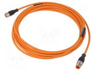 Cable: for sensors/automation; M12; PIN: 4; 5m; plug; 230VDC; 230VAC LUMBERG AUTOMATION