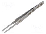 Tweezers; 120mm; for precision works; Blade tip shape: rounded WELLER