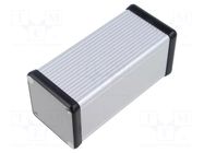 Enclosure: with panel; 1455; X: 54mm; Y: 120mm; Z: 54mm; aluminium HAMMOND