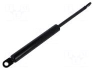 Gas spring; mounting holes; L: 255mm; Øout: 18mm; Piston diam: 8mm PNEUMAT