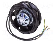 Fan: EC; radial; 230VAC; Ø175x88.7mm; 540m3/h; ball; 5150rpm; IP54 EBM-PAPST