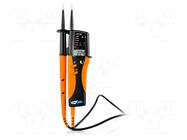 Tester: electrical; LCD; VAC: 10÷690V; 16÷400Hz; VDC: 10÷690V; IP64 HT INSTRUMENTS