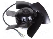 Fan: AC; axial; 200VAC; Ø209.5x74.5mm; ball; 2700rpm; IP44; 20AWG EBM-PAPST
