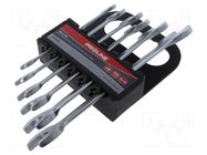 Wrenches set; spanner; Chrom-vanadium steel; 6pcs. PROLINE