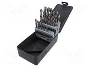 Drill set; for metal; metal,steel; 25pcs. PROLINE