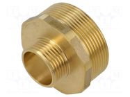 Splice terminal: nipple; male-male,reductive; brass CW617N; BR GEBO