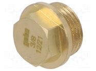 Splice terminal: plug; with flange; brass CW617N; BR GEBO