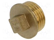 Splice terminal: plug; with flange; brass CW617N; BR GEBO