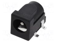 Connector: DC supply; socket; male; 5A; angled 90°; SMT; 5.5/2.1mm NINIGI