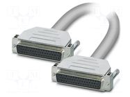 Cable; D-Sub 50pin socket,both sides; PVC; Len: 1m; grey; Core: Cu PHOENIX CONTACT