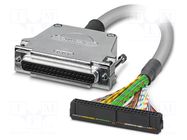 Cable; D-Sub 37pin socket,IDC/FLK 50pin; PVC; Len: 4m; grey; IP54 PHOENIX CONTACT