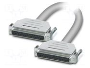 Cable; D-Sub 37pin socket,both sides; PVC; Len: 25m; grey; Core: Cu PHOENIX CONTACT