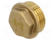 Splice terminal: plug; with flange; brass CW617N; BR GEBO