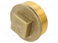 Splice terminal: plug; with flange; brass CW617N; BR GEBO