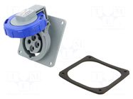 Connector: AC supply 3-phase; socket; female; 16A; 250VAC; IP&S AMPHENOL