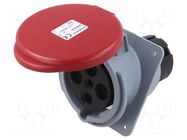 Connector: AC supply 3-phase; socket; female; 63A; 415VAC; IP&S AMPHENOL