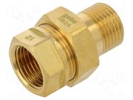 Splice terminal: double connector; male-female,flat,with seal GEBO