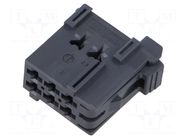 Connector: wire-wire; plug; female; JPT; PIN: 6; for cable; grey; 5mm TE Connectivity