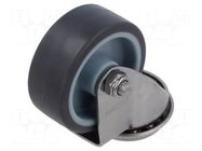 Transport wheel; Ø: 50mm; H: 69mm; torsional; 40kg; Bearing: slide COLSON