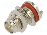 Connector: RP-SMA; socket; male; card edge; horizontal; SMT; PTFE GCT
