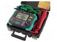 Meter: insulation resistance; LCD; VAC: 30÷600V; VDC: 30÷600V KYORITSU