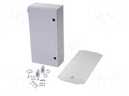 Enclosure: wall mounting; X: 300mm; Y: 600mm; Z: 155mm; KX; steel RITTAL