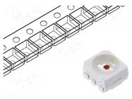 LED; red; SMD; PLCC6; 4000÷6000mcd; 1.6÷2.6VDC; 3.4x3.3x1.9mm; 120° LUCKYLIGHT