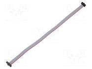 Ribbon cable with IDC connectors; IDC,both sides; 203.2mm; 8" SAMTEC