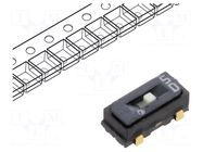 Switch: slide; Pos: 2; SPDT; 0.1A/6VDC; ON-ON; SMT; -40÷85°C; CAS Nidec Copal Electronics