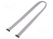 Ribbon cable with IDC connectors; IDC,both sides; 508mm; 20" SAMTEC