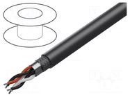 Wire; 2x2x24AWG; RS485; stranded; Cu; Insulation: LSZH; black; 500m BELDEN